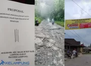 Warga Sukarame Lampung Barat Bentuk Panitia Penggalangan Dana untuk Perbaikan Jalan Rusak Antarpekon
